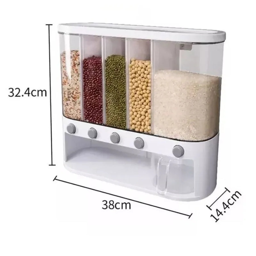 Dispensador Organizador Cereales5botones